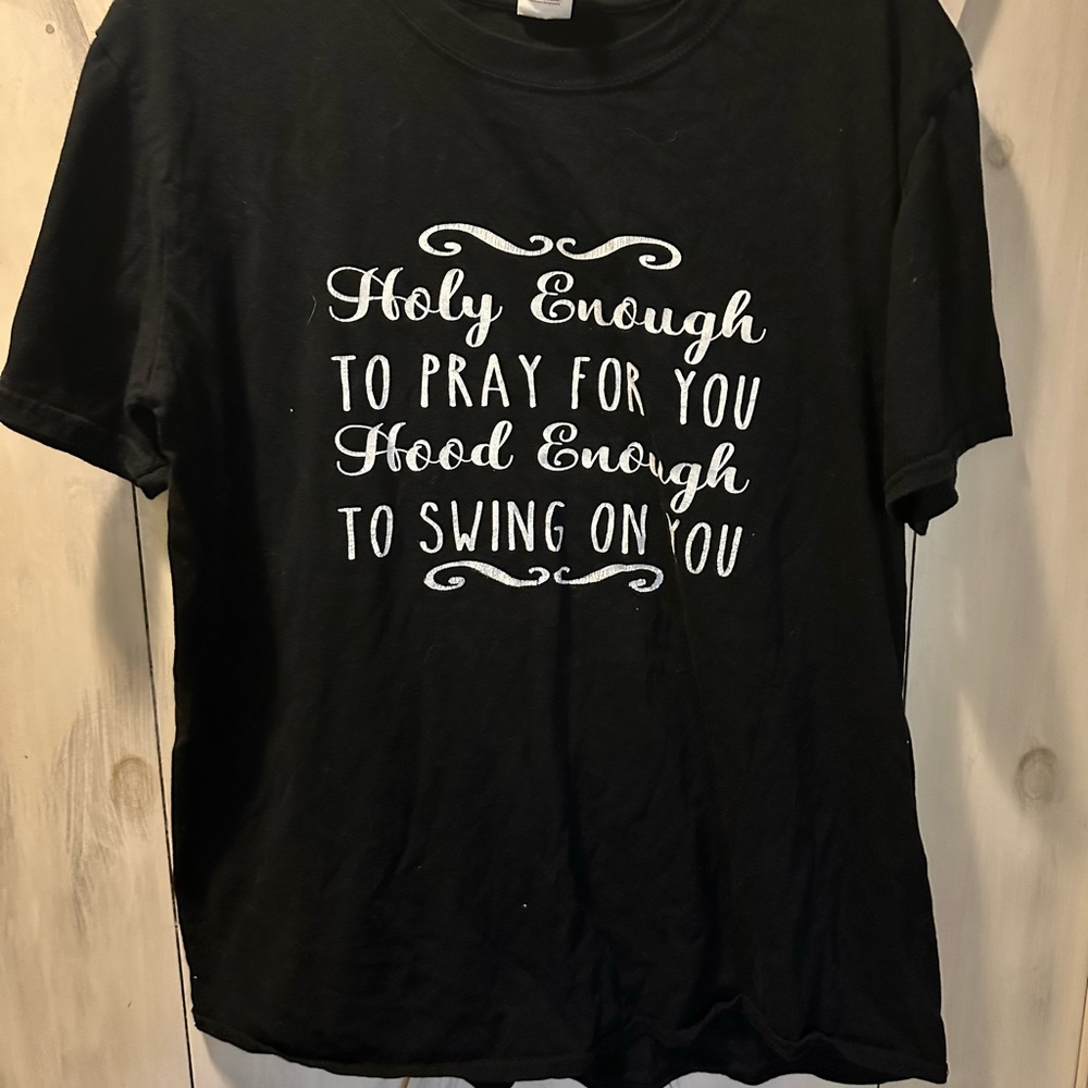 Womans funny t-shirt size Large